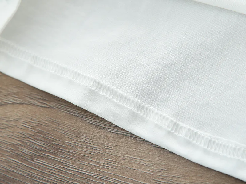 2019 летняя хлопковая белая футболка с коротким рукавом для девочек детская одежда