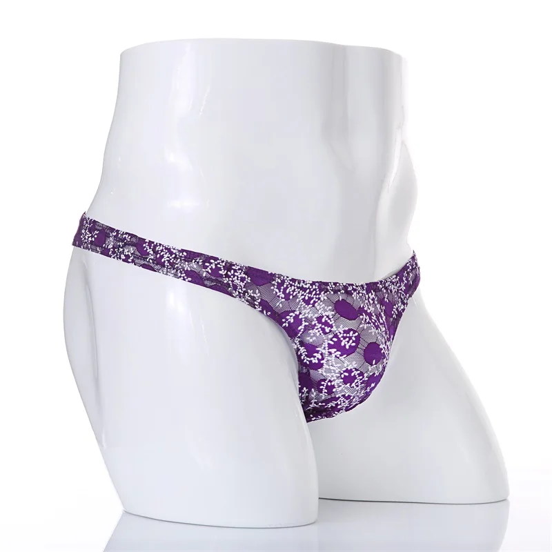 

Gay Mens T-Back Thongs Transparent Lace G String Erotic Underwear T Back Sexy Sissy Underpants Briefs Bikini cueca Homme Panties