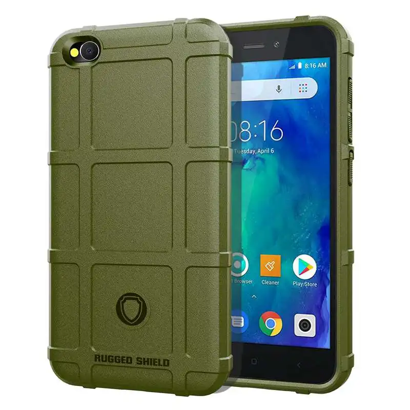 Прочный бронированный чехол для Xiaomi Redmi Go 7 задняя крышка мягкий TPU телефона