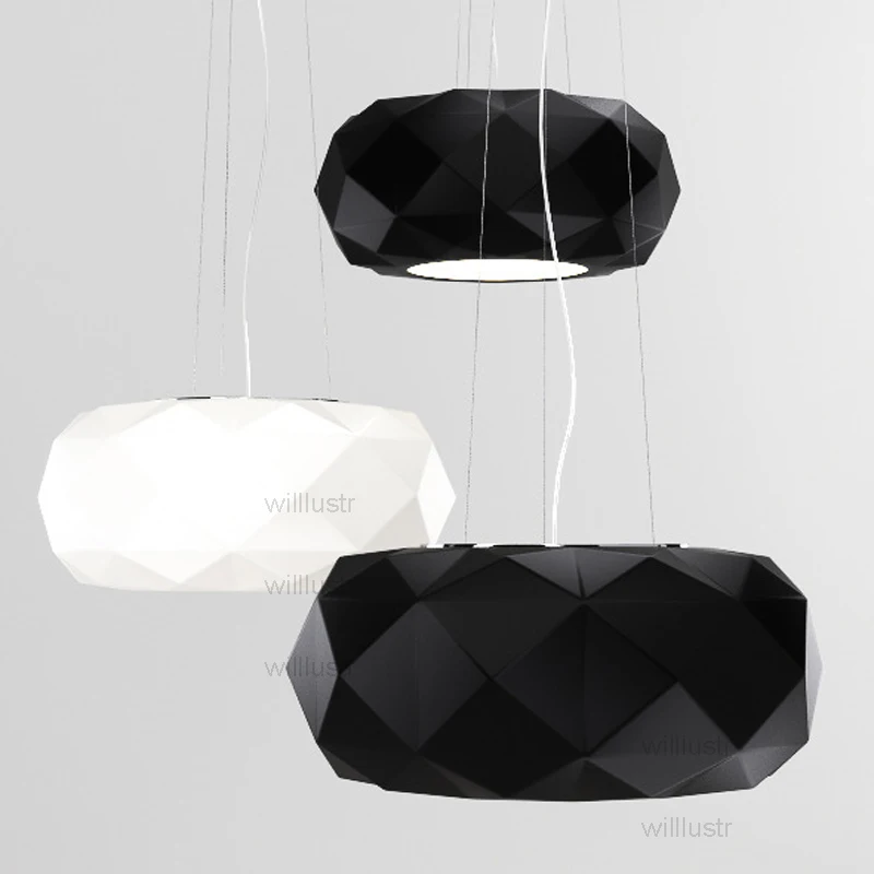 Willlustr Murano due Muranodue, Реплика leucos deluxe, подвеска из белого черного стекла, алмазная Подвесная лампа для отеля (art.: 3920c84ad58aa) - 3920c84ad58aa