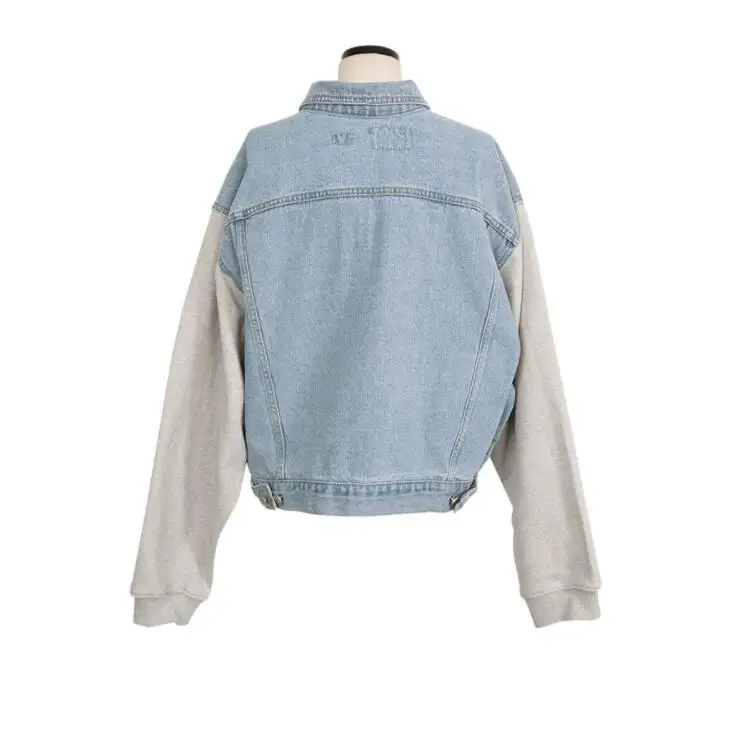 WHITNEY WANG 2019 Summer Fashion Streetwear Korea Style Patchwork Denim Jacket Women Stylish Jean Coat | Женская одежда
