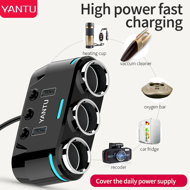 Allume сигарета voiture usb розетка зарядное устройство переходник 12 в автомобильный