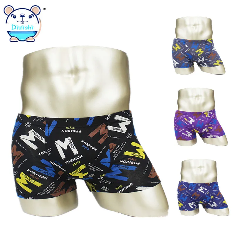 style 8 4 шт./партия, нижнее белье для больших детей Новинка года, мужские трусы для мальчиков-подростков Популярные трусы-боксеры для студентов, одежда для маленьких детей 12 T-20T - Цвет: style 8