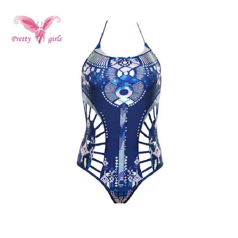 

Kophia one piece Swimwear Retro Vintage Beach Wear 2018 New Sexy Swimsuit Women Floral Swim Suits Female Bandage Swimwear