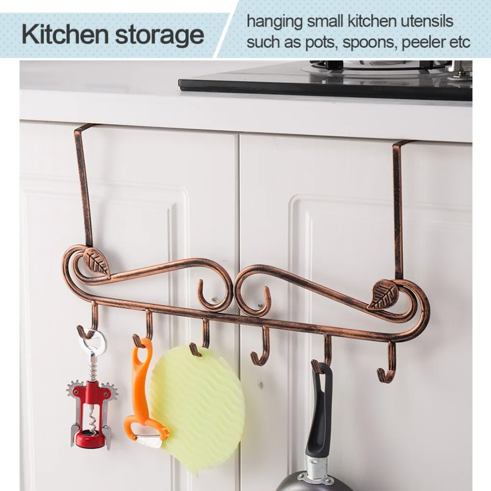 

Over The Door Hanger Bathroom Towel Clothes Hats Holder Gadget Organizer Rack Clothes Storage Holder Hanging Rack DQ9029
