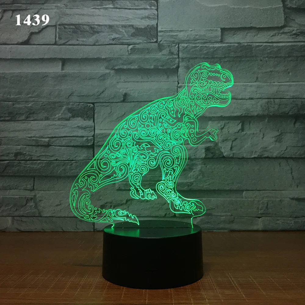 Динозавр 3d огни умный дом лампы рождественские светодиодные украшения от
