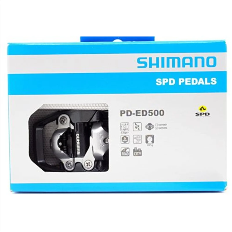 Originai коробка-Упакованные Shimano PD-ED500 педаль SPD дорожный велосипед Педали | Спорт и