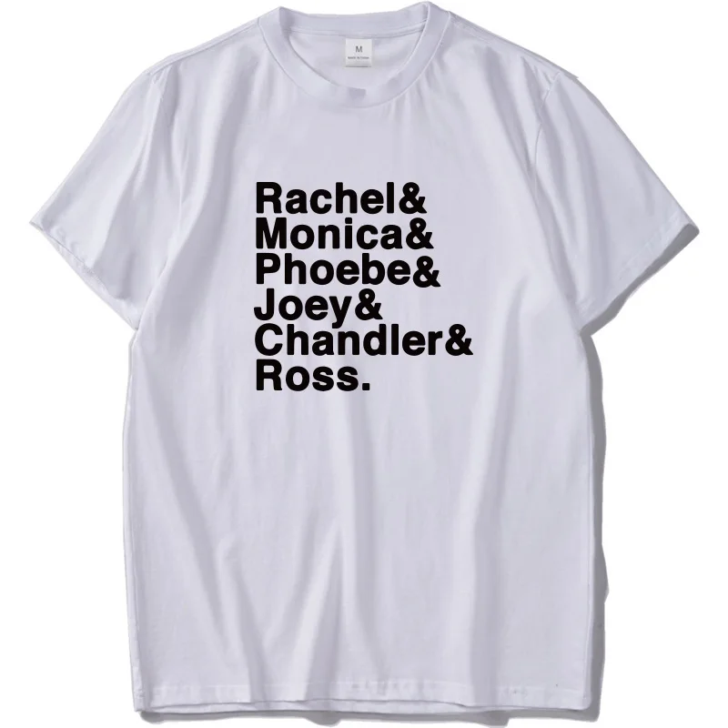 Rachel Monica Phoebe Joey Chandler Ross Футболка Мужская серия друзей подарки футболка
