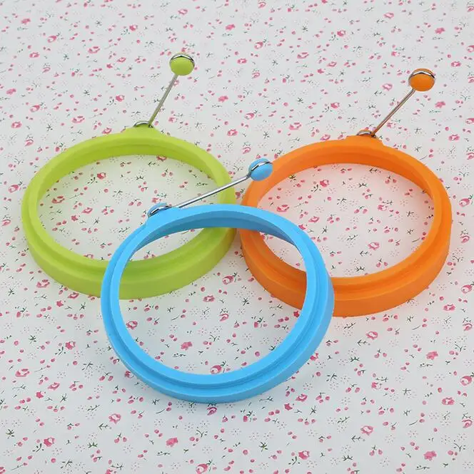 

200PCS Creative Round Shape Silicone Omelette Mould Shape for Eggs Frying Pancake Cooking Mould Breakfast Essential