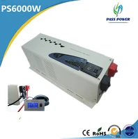 50hz or 60hz hybrid inverter low frequency dc to ac pure sine wave inverter 6000w for home or caravan