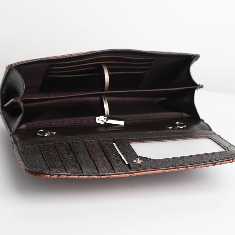 Сумка-тоут из натуральной кожи с крокодиловым узором Модный повседневный клатч