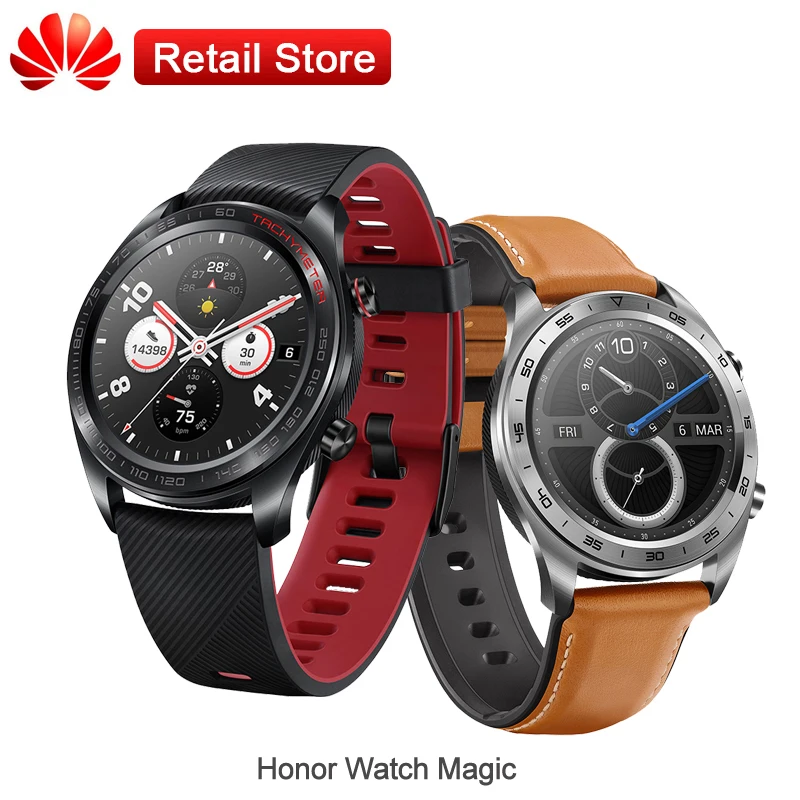 Honor Watch Волшебные умные часы 1 2 &quotAMOLED цветной экран Bluetooth GPS фитнес трекер для