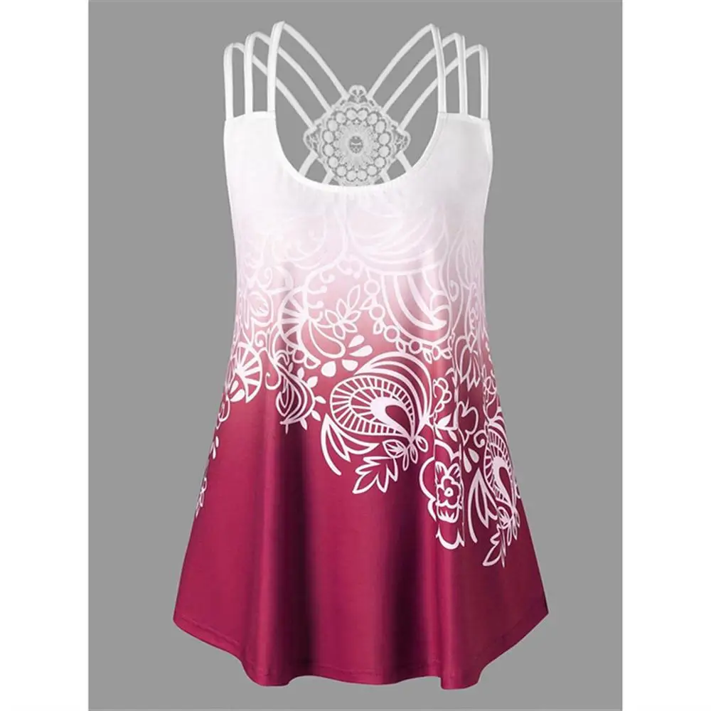 2018 Ретро Прохладный Для женщин сексуальные топы Цветочный принт Летний пляж