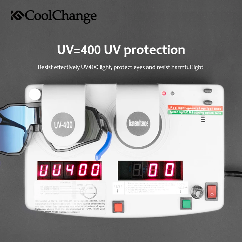 Поляризованные спортивные солнцезащитные очки CoolChange 100% UV400 велосипедные для