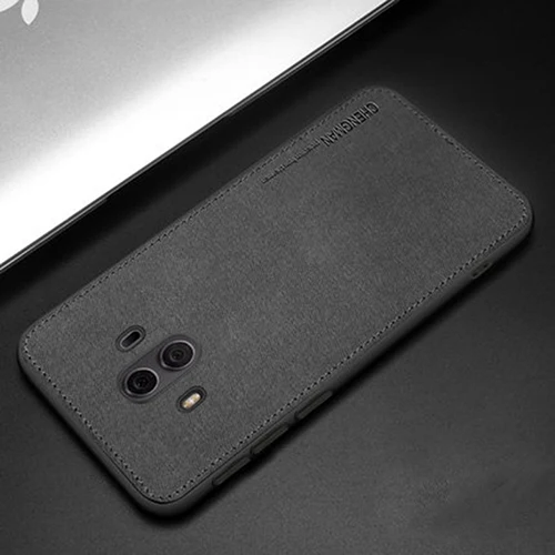 Black Ультратонкий Мягкий ТПУ силиконовый матовый чехол для телефона для huawei mate 10 Pro P10 20 винтажный Матовый Бизнес-чехол противоударный - Цвет: Black