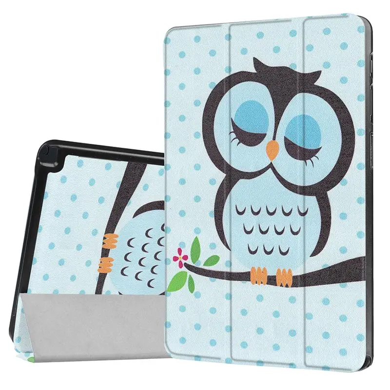 Owl Чехол для samsung Galaxy Tab A A6 с S Pen 10,1 SM-P580 P585 из искусственной кожи, чехол для смартфона Galaxy Tab A 10,1 S Pen - Цвет: Owl