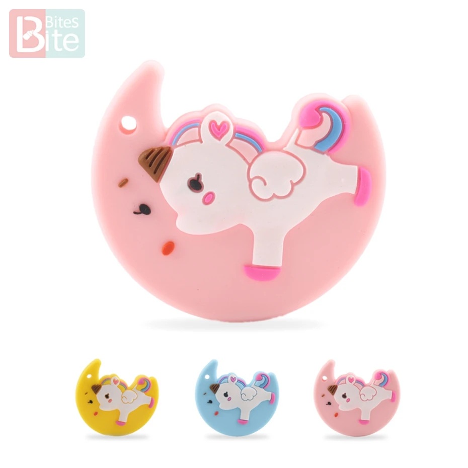 1 шт. силиконовый Прорезыватель для зубов Единорог сделай сам | Мать и ребенок