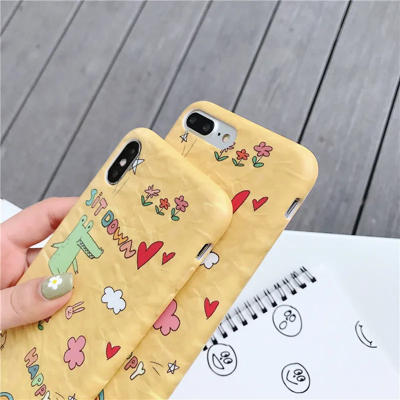 LANCHE Cute Carton Plastic Phone Case Cover For Xiaomi mi 8 9 SE 6 6X Note 3 Funny Dinosaur Hard PC Coques |
