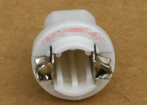 

White B8.5 lamp socket adapter for auto light bulb