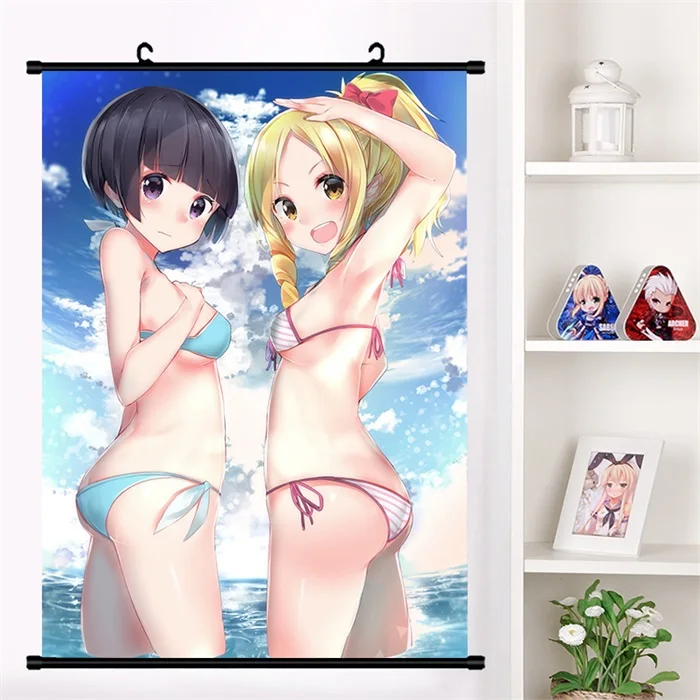 V Японского аниме "eromanga-Sensei" Izumi Sagiri милый настенный свиток Фреска плакат Настенные подвесные плакаты коллекция домашнего декора искусство - Цвет: V