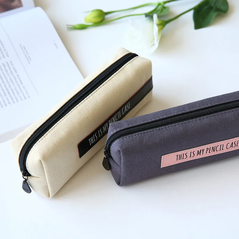 Пенал специальный лозунг холщовый чехол для карандашей симпатичный карандаш
