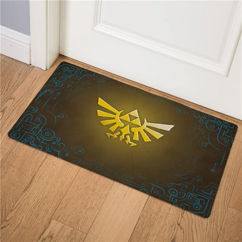 Мультяшная Легенда о Zelda, коврик для входной двери, ПВХ, напольный коврик, нескользящий, кухонный ковер, легко чистится, дверной коврик, водонепроницаемый коврик, Забавный ковер - Цвет: 25
