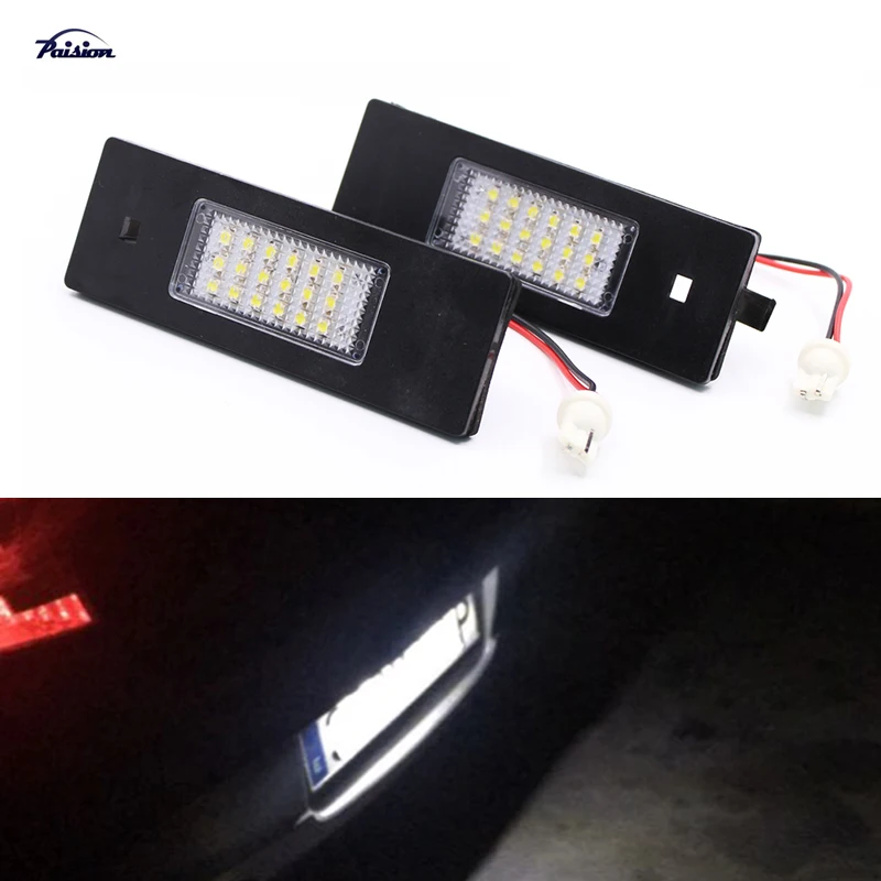 2 шт. без ошибок светодиодный ные SMD освещения номерного знака для BMW F20 F21 1 серии 2012