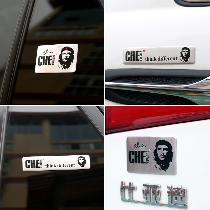 Che Guevara 3d наклейки для автомобиля металлические царапины покрытие украшение