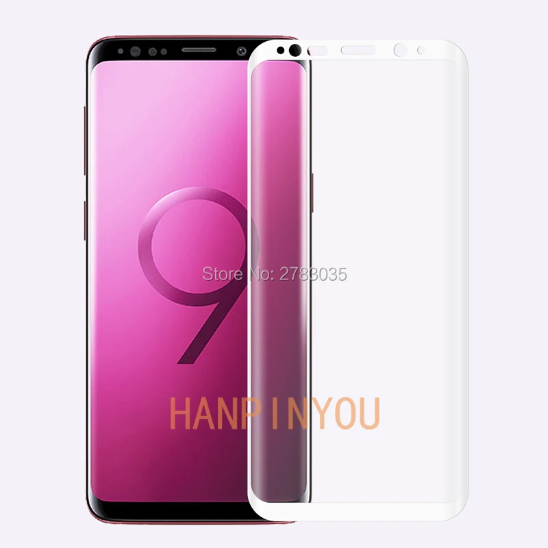Защитное стекло для Samsung Galaxy S9 Plus + полное покрытие твердость 9H | Мобильные