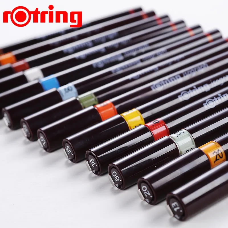 Германия изограф Rotring игольчатая ручка 0 1 8 мм для рисования с крючком линейная