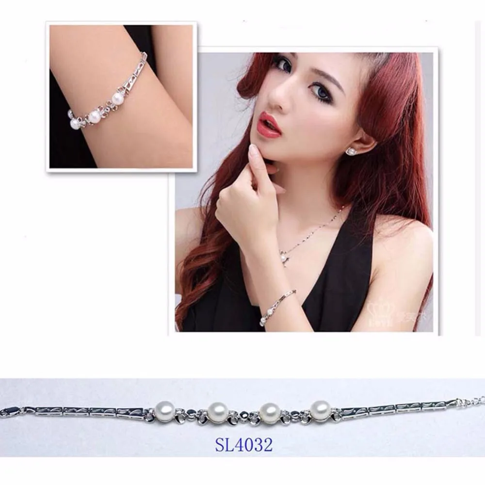 Женский браслет из серебра 925 пробы с натуральным жемчугом|bracelet bracelet|bracelet