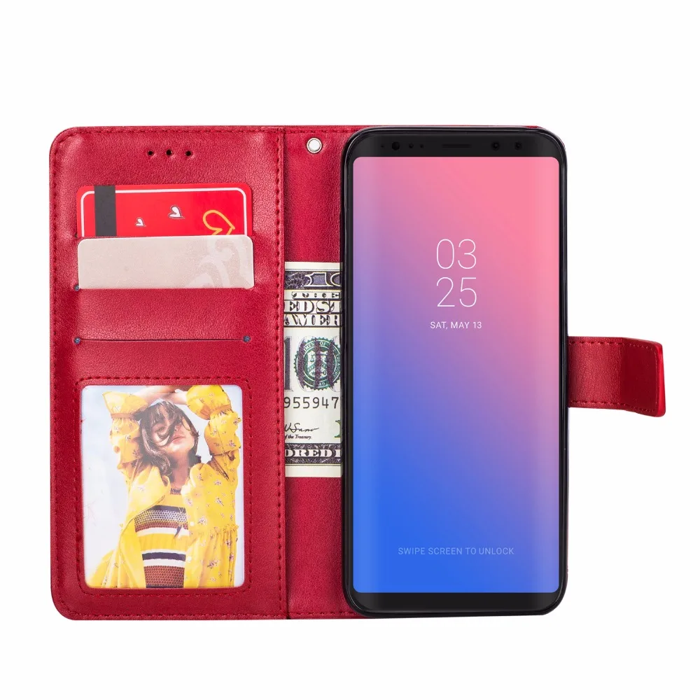 Чехол для телефона Etui откидной Samsung Galaxy A6 A8 2018 Plus A5 2016 2017 + с ТПУ тотемным принтом