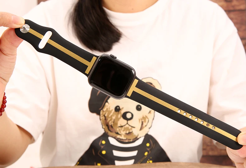 Ремешок для apple watch 42 мм 38 мм correa iwatch 44 мм 40 мм 4 3 2 спортивный силиконовый браслет pulseira apple watch 4 аксессуары
