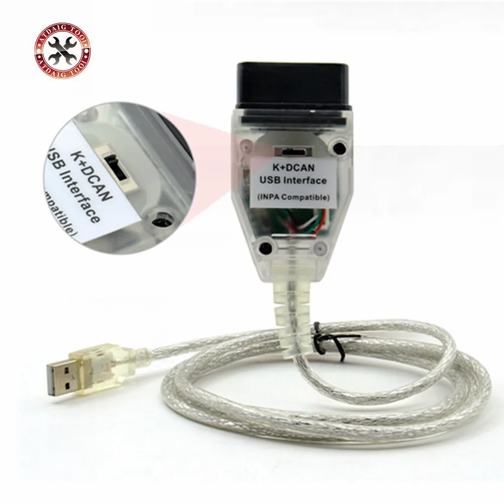 Совместим с INPA USB OBD2 интерфейс включен Функция поддерживает K-протоколы линии для
