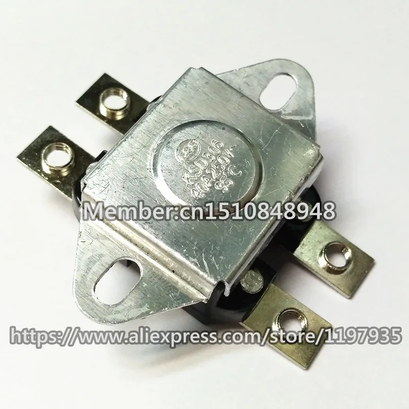 50/шт. Переключатели температуры KSD303 40A 250 в 80 95 100 115 120 130 145 150 градусов биполярный