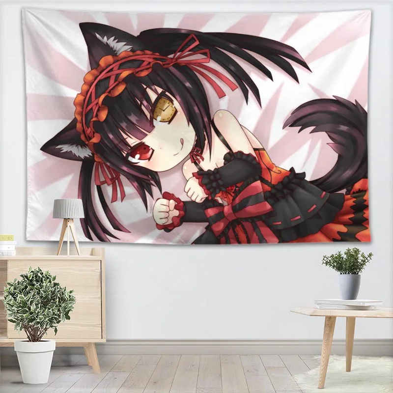 Настенный Гобелен Date A Live украшение для детской комнаты туристическая палатка