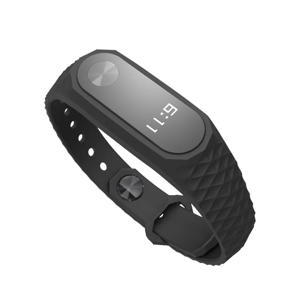 Силиконовый ремешок на запястье для Xiaomi Mi Band 2 версия с защитой от потери |