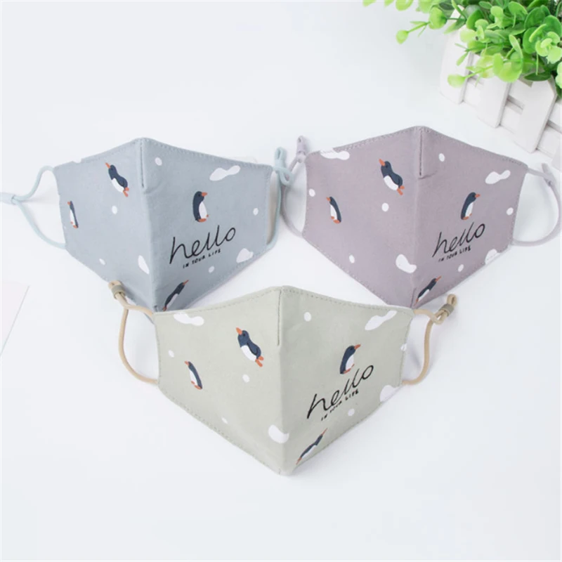 Противозагрязняющая маска респиратор для защиты от пыли хлопковая губ детей 3