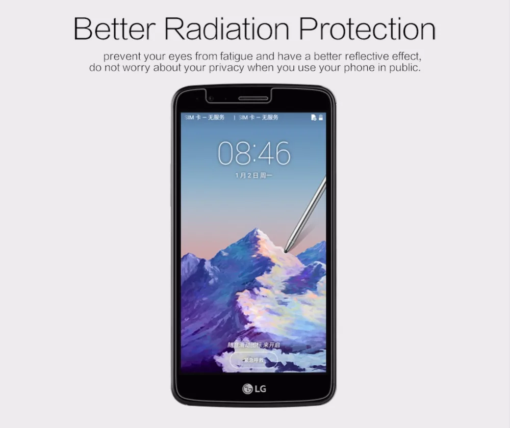 2 шт./лот Защитная пленка для экрана LG Stylus 3 (M400DK) NILLKIN матовая/кристально