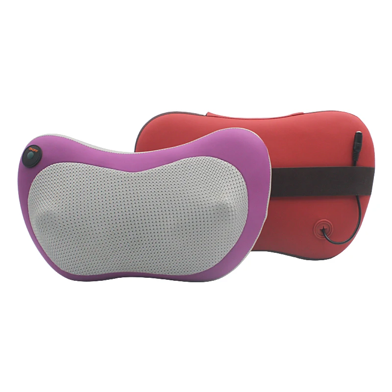 BYRIVER Gift Portable Infrared Roller Heat Kneading Shiatsu Massage Pillow Car Home Use Device Neck Massager |
