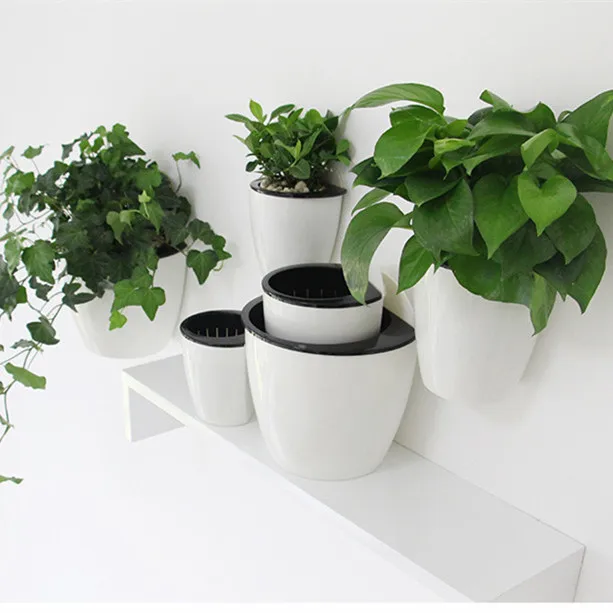 Декоративный подвесной цветочный горшок пластиковые Садовые принадлежности для