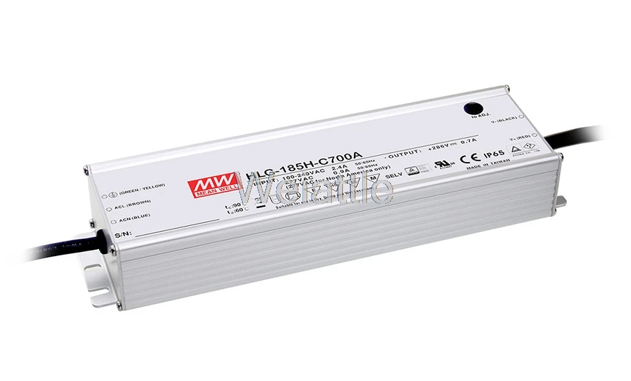 

Умный оригинальный Светодиодный источник питания MEAN WELL HLG-185H-C1400D 71V ~ 143V 1400mA meanwell HLG-185H-C 200,2 W типа D