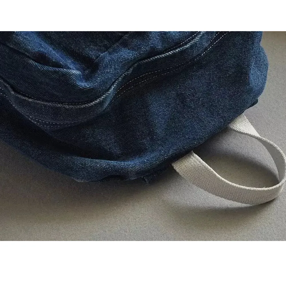 Женский рюкзак на каждый день, унисекс, Джинсовый Рюкзак Для Путешествий, школьная сумка, Повседневный Ретро мочилы, mujer* 0,8/20