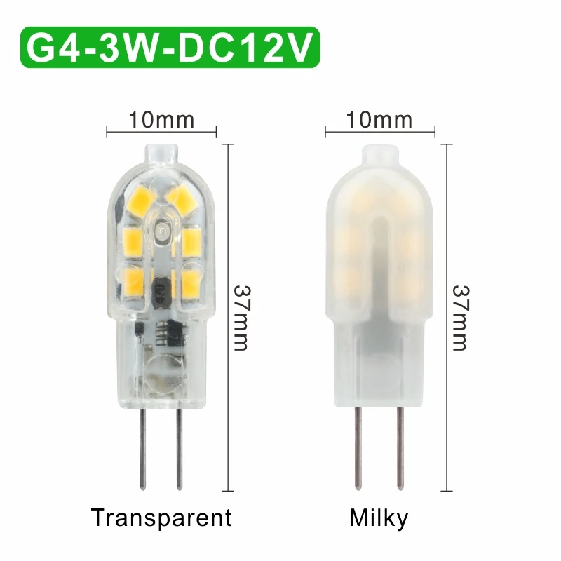 G4 3W DC12V G4 G9 светодиодный светильник 3 Вт 5 Вт AC 220 В DC 12 В мини светодиодный светильник SMD2835 прожектор люстра высокое качество освещение заменить галогенные лампы - Испускаемый цвет: G4 3W DC12V