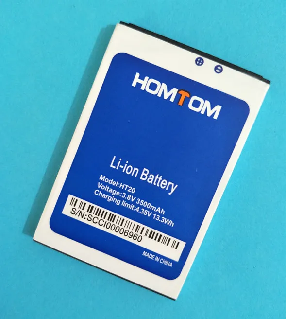 АЗК Новый HOMTOM HT20 Батарея большой Ёмкость 3500 мАч резервного копирования замена