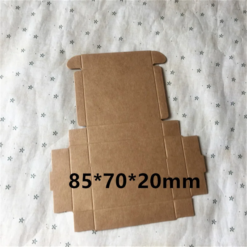 

Подарочные коробки из крафт-бумаги, 85*70*20 мм, 50 шт.