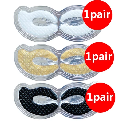 3 пары кристаллических коллагеновых масок под нашивки в виде глаз для лица черные маски для ухода за глазами Анти отечность старения маски для глаз патчи - Цвет: style 4