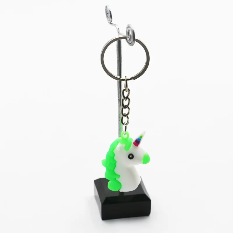 Hot Sale Cute Cartoon Unicorn Keychains Soft PVC Animal Keychain Key Holder Accessory Women Bag Charm Ring Child Party Gifts |