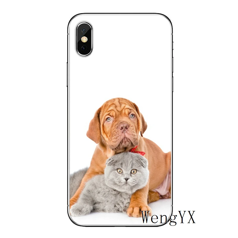 Dogue de Bordeaux dog для Apple iPhone 8 7 plus 6s 6 plus X XR XS Max SE 5s 5c 5 4s 4 Мягкий чехол из ТПУ для телефона