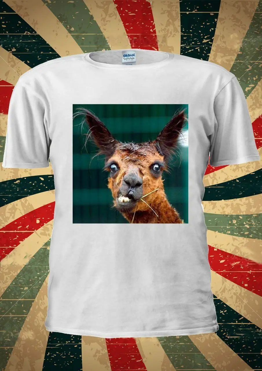 Уродливая лама забавная Tumblr модная футболка для мужчин и женщин унисекс 1011 100%